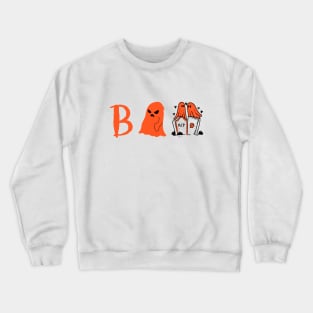 A Halloween Design Of Ghosts Boo Crewneck Sweatshirt